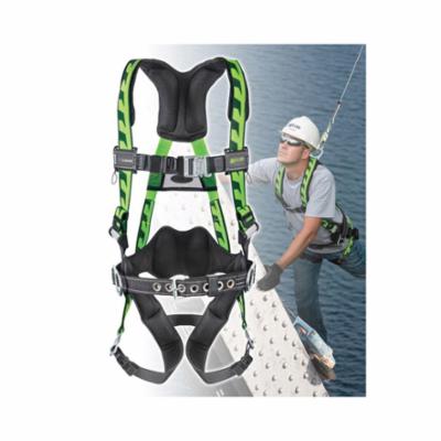 Miller® by Honeywell AirCore™ AC-QC/UGN Harness, Universal, 400 lb Load, Polyester Strap, Quick-Connect Leg Strap Buckle, Quick-Connect Chest Strap Buckle, Carbon Steel Hardware, Green