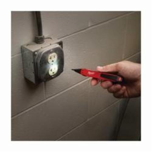 Milwaukee® 2202-20 Non-Contact Voltage Detector With LED, 50 to 1000 VAC, Audible/Visual Indicator, Cat IV 1000 VAC