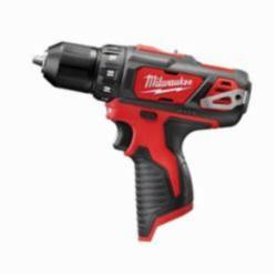 Milwaukee® M12™ 2407-20 Compact Lightweight Cordless Drill/Driver, 3/8 in Chuck, 12 VDC, 0 to 400/0 to 1500 rpm No-Load, 7-3/8 in OAL, Li-Ion Battery