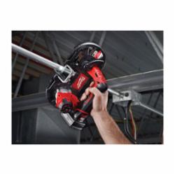 Milwaukee® 2429-21XC Sub-Compact Cordless Band Saw Kit, 1-5/8 in Cutting, 27 in L x 0.5 in W x 0.02 in THK Blade, 12 VDC, 3 Ah Li-Ion Battery