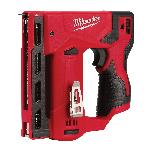 Milwaukee® 2447-20 Flat Bare Tool Crown Stapler, 3/8 in Crown, For Fastener Type: Staples, 7-1/4 in OAL, Li-Ion Battery