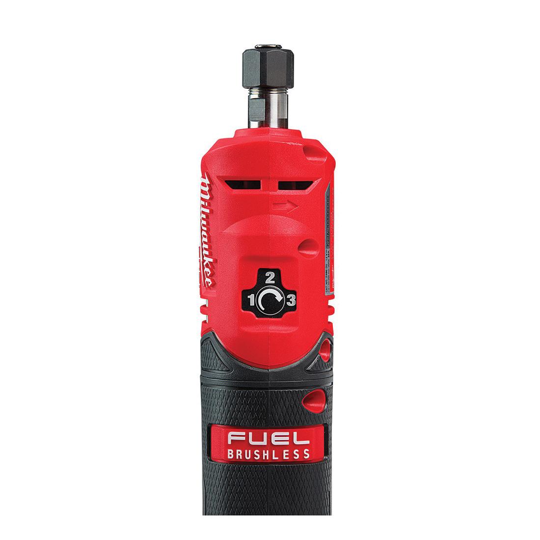 Milwaukee® M12 FUEL™ 2486-20 Cordless Die Grinder, 12 V, Li-Ion Battery, Black/Red