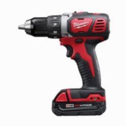 Milwaukee® M18™ 2606-22CT Cordless Drill/Driver Kit, 1/2 in Chuck, 18 VDC, 0 to 400/0 to 1800 rpm No-Load, 7-1/4 in OAL, Li-Ion Battery