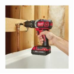 Milwaukee® M18™ 2607-22CT Cordless Hammer Drill/Driver Kit, 1/2 in Metal Single Sleeve Ratcheting Lock Chuck, 18 VDC, 400/1800 rpm No-Load, Li-Ion Battery