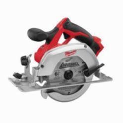 Milwaukee® 2630-20 Cordless Circular Saw, 6-1/2 in Blade, 5/8 in Arbor/Shank, 18 VDC, 1-5/8 in 45 deg, 2-1/8 in at 90 deg D Cutting, Li-Ion Battery, Left Blade Side