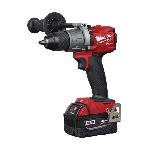 Milwaukee® M18™ 2804-22 Compact Lightweight Cordless Hammer Drill/Driver Kit, 1/2 in Hex Chuck, 18 VDC, 0 to 550/0 to 2000 rpm No-Load, Li-Ion Battery