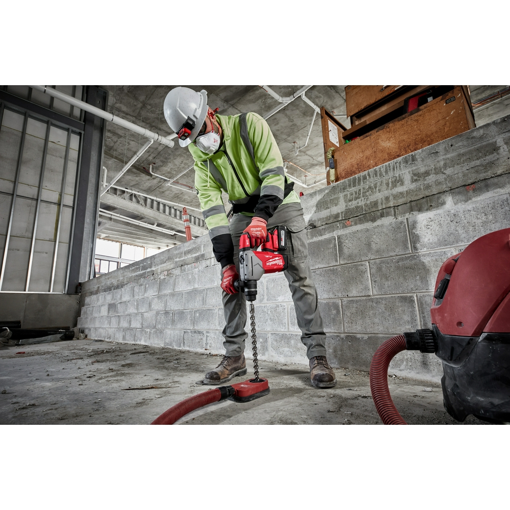 Milwaukee® 2915-20 M18™ FUEL™ Cordless Rotary Hammer With ONE-KEY™, 1-1/8 in Keyless/SDS Plus® Chuck, 18 V, 800 rpm No-Load, Li-Ion Battery