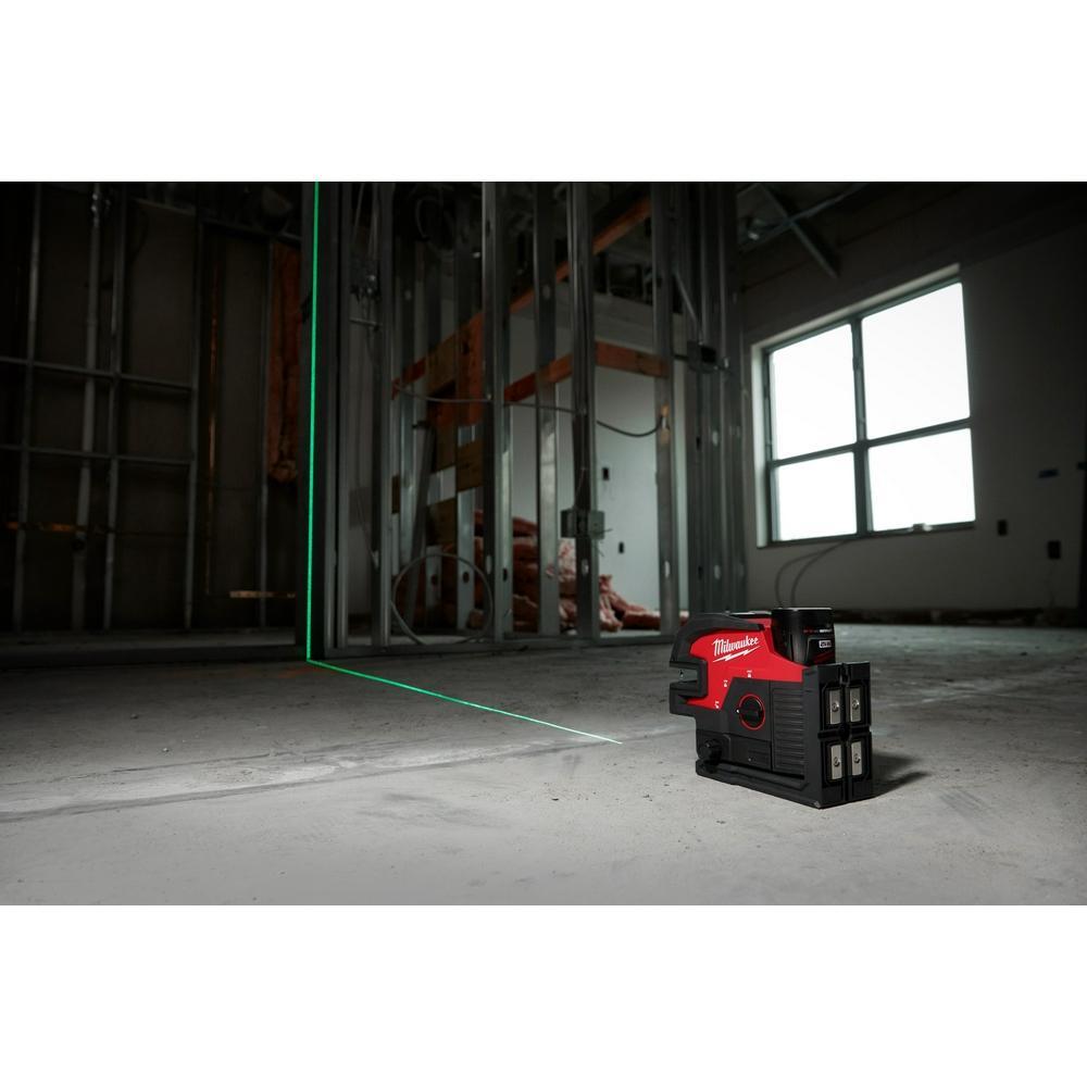 Milwaukee® 3624-21 Laser level, +/- 1/8, 33 in/ft Accuracy, Glass-Filled Nylon Housing