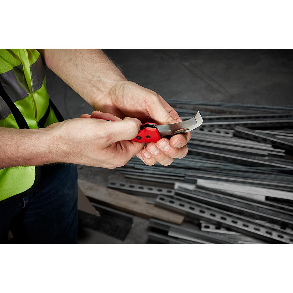 Milwaukee® Fastback™ 48-22-1526 Lockable Folding Pocket Knife, Stainless Steel Hawkbill Blade, 2.45 in L Blade