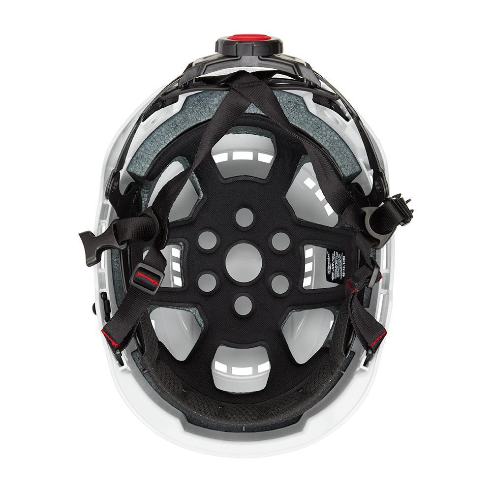 Milwaukee® 48-73-1300 Adjustable Safety Helmet, LEXAN™ Polycarbonate, Padded Suspension, ANSI Electrical Class Rating: Class C, ANSI Impact Rating: Type II, Swing Wheel Ratchet Adjustment