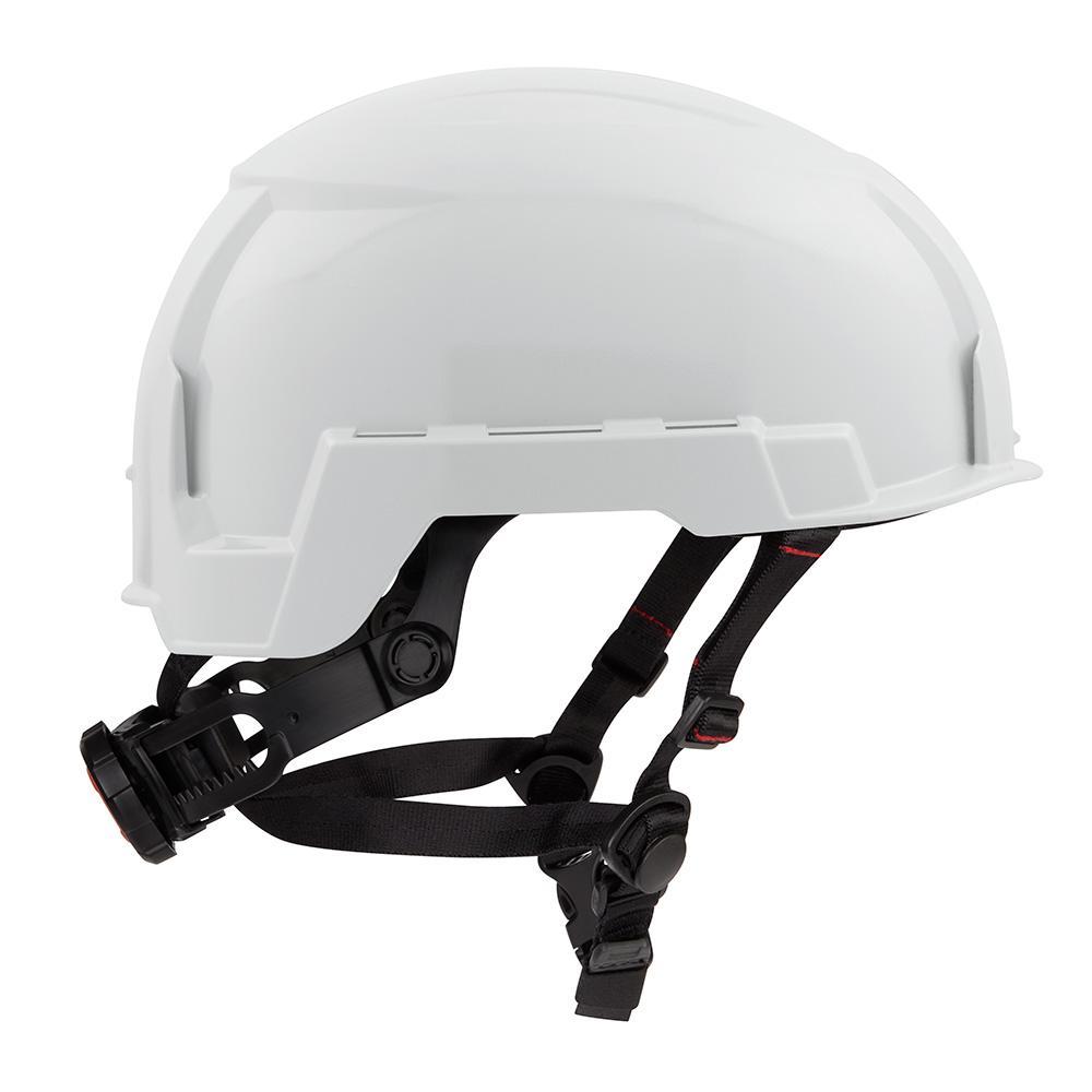 Milwaukee® 48-73-1301 Adjustable Safety Helmet, LEXAN™ Polycarbonate, Padded Suspension, ANSI Electrical Class Rating: Class E, ANSI Impact Rating: Type II, Swing Wheel Ratchet Adjustment