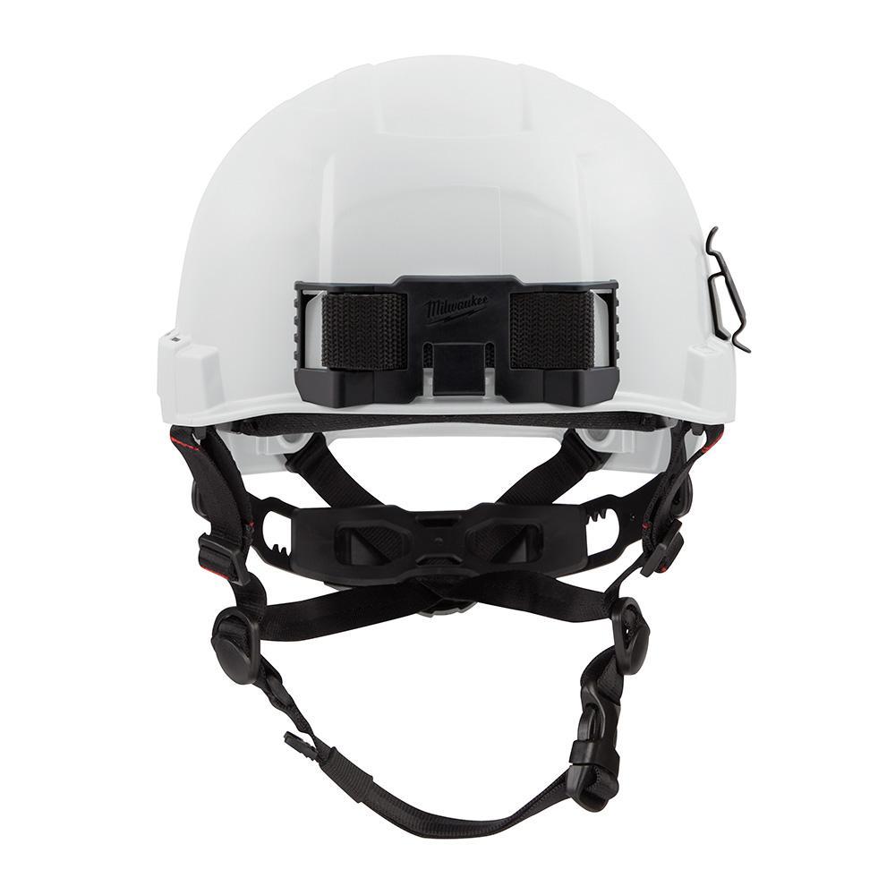Milwaukee® 48-73-1301 Adjustable Safety Helmet, LEXAN™ Polycarbonate, Padded Suspension, ANSI Electrical Class Rating: Class E, ANSI Impact Rating: Type II, Swing Wheel Ratchet Adjustment