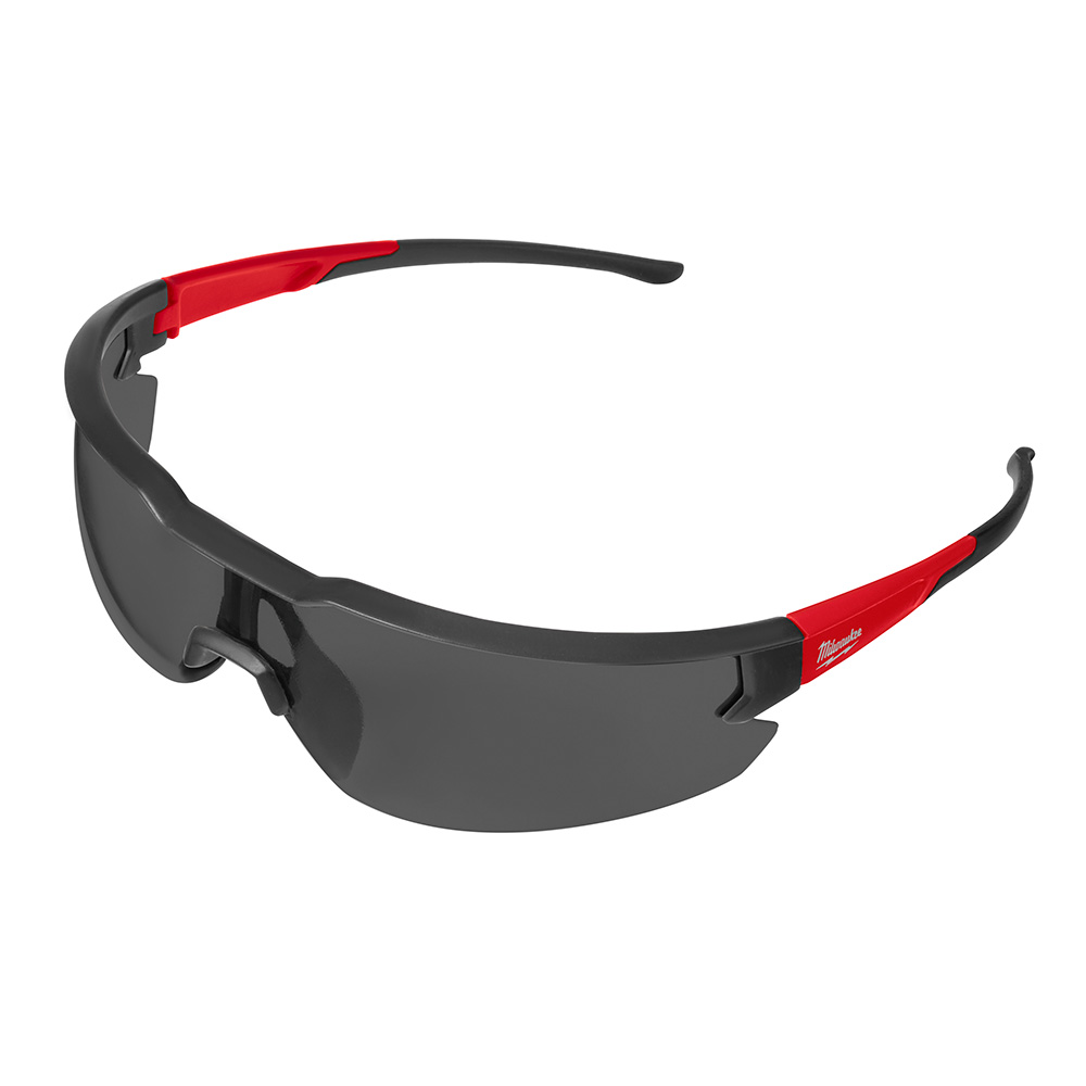 Milwaukee® 48-73-2016 Safety Glasses, Anti-Scratch, Tinted Lens, Black/Red, ANSI Z87.1/CSA Z94.3