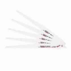 Milwaukee® SAWZALL® 48-00-5036 Heavy Duty High Performance Tapered Back Reciprocating Saw Blade, 9 in L x 3/4 in W, 5 TPI, Bi-Metal Body, Universal/Toothed Edge Tang