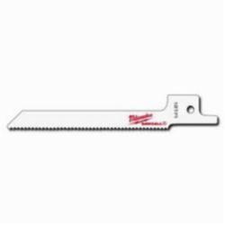Milwaukee® SAWZALL® 48-00-5163 Straight Back Reciprocating Saw Blade, 3-5/8 in L x 5/16 in W, 18 TPI, Bi-Metal Body, Universal/Toothed Edge Tang