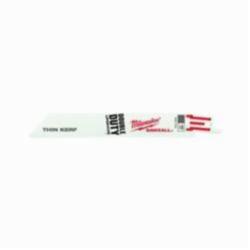 Milwaukee® SAWZALL® 48-00-5184 Double Duty Straight Back Thin Kerf Reciprocating Saw Blade, 6 in L x 3/4 in W, 18 TPI, Bi-Metal Body, Universal/Toothed Edge Tang