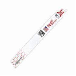 Milwaukee® SAWZALL® The Torch™ 48-00-5713 Demolition Straight Back Reciprocating Saw Blade, 9 in L x 1 in W, 10 TPI, Bi-Metal Body, Universal/Toothed Edge Tang