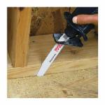 Milwaukee® SAWZALL® The Wrecker™ 48-00-5706 Demolition Straight Back Reciprocating Saw Blade, 9 in L x 1 in W, 8 TPI, Bi-Metal Body, Universal/Toothed Edge Tang