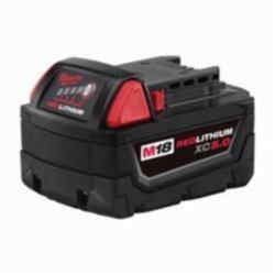 Milwaukee® M18™ REDLITHIUM™ 48-11-1852 Rechargeable Cordless Battery Pack, 5 Ah Li-Ion Battery, 18 VDC Charge, For Use With M18™ Cordless Power Tool
