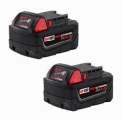 Milwaukee® M18™ REDLITHIUM™ 48-11-1852 Rechargeable Cordless Battery Pack, 5 Ah Li-Ion Battery, 18 VDC Charge, For Use With M18™ Cordless Power Tool
