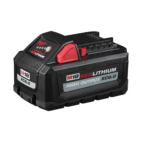 Milwaukee® M18™ HIGH OUTPUT™ 48-11-1862 Cordless Battery Pack, 6 Ah Li-Ion Battery, 18 VDC Charge
