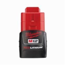 Milwaukee® M12™ REDLITHIUM™ 48-11-2401 Compact Rechargeable Cordless Battery Pack, 1.5 Ah Li-Ion Battery, 12 VDC Charge, For Use With M12™ Cordless Power Tool