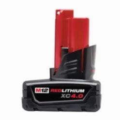 Milwaukee® M12™ REDLITHIUM™ 48-11-2440 Rechargeable Cordless Battery Pack, 4 Ah Li-Ion Battery, 12 VDC Charge, For Use With M12™ Cordless Power Tool