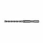 Milwaukee® 48-20-4126 2-Cutter Rotary Hammer Drill Bit, 1-1/4 in Drill Bit, 3/4 in Spline Shank, 16 in D Cutting, Carbide Cutting Edge, 22 in OAL
