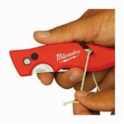 Milwaukee® Fastback™ 48-22-1901 Flip Utility Knife, Double Edged Retractable Blade, Metal Blade, 5 Blades Included, 7-1/4 in OAL
