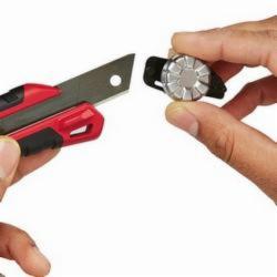 Milwaukee® 48-22-1961 Utility Knife With Metal Lock, 18 mm W Precision Cut Retractable Snap-Off Blade, Micro Carbide Metal Blade, 1 Blade Included, 6 in OAL