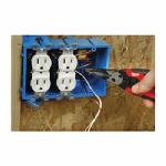 Milwaukee® 48-22-3079 6-in-1 1-Handed Spring Loaded Combination Plier With Side Cutter and Wire Stripper, 2-1/4 in L x 1-1/2 in W Forged Alloy Steel Jaw, 7-1/2 in OAL