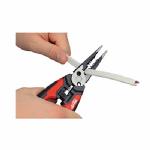 Milwaukee® 48-22-3079 6-in-1 1-Handed Spring Loaded Combination Plier With Side Cutter and Wire Stripper, 2-1/4 in L x 1-1/2 in W Forged Alloy Steel Jaw, 7-1/2 in OAL