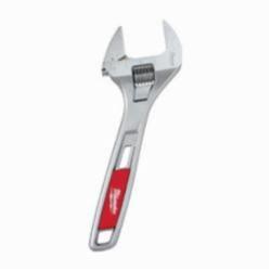Milwaukee® 48-22-7508 Uninsulated Adjustable Wrench, 1-1/2 in, Polished Chrome, 8 in OAL, Steel Body, ASME Specified, Steel