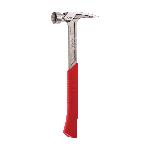 Milwaukee® 48-22-9022 Framing Hammer, 15 in OAL, Milled Face, 22 oz Steel Head, Asymmetrical Anti-Ring Straight Claw