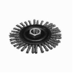 Milwaukee® 48-52-5000 Wheel Brush, 4 in Dia Brush, 3/16 in W Face, 0.023 in Dia Stringer Bead Knot Filament/Wire, 5/8-11 Arbor Hole