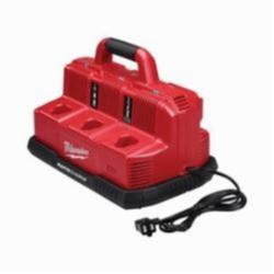 Milwaukee® M18™ M12™ 48-59-1807 Rapid Charge Station, For Use With M12™ and M18™ Battery, Li-Ion Battery, 1 hr Charging, 6 Batteries