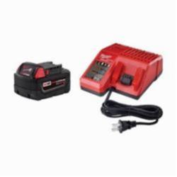 Milwaukee® M18™ 48-59-1850 Battery Starter Kit, 5 Ah, 18 VDC Charge, For Use With M18™ XC™ 5.0 Battery For Use with All Milwaukee® M18™ Tool, M18™ and M12™ Multi Voltage Charger For Use with All M18™ and M12™ Battery Pack