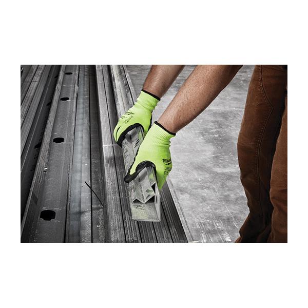 Milwaukee® 48-73-8934B High Visibility Cut-Resistant Gloves, 2XL, Nitrile Coating, Polyurethane, Knit Cuff, Resists: Abrasion, Cut, Puncture and Tear, ANSI Cut-Resistance Level: A3, ANSI Puncture-Resistance Level: A2