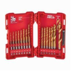 Milwaukee® SHOCKWAVE™ RED HELIX™ 48-89-4631 Impact Duty Drill Bit Kit, 23 Pieces, For Use With All Drill, HSS, Titanium Coated