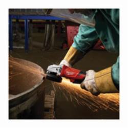 Milwaukee® 6117-30 Double Insulated Small Angle Grinder, 5 in Dia Wheel, 5/8-11 Arbor/Shank, 120 VAC, Black/Red