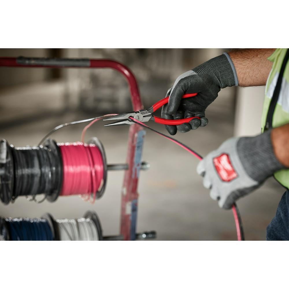 Milwaukee® MT505 Needle Nose Plier, Straight Jaw, 2-1/2 in L Jaw x 29/64 in W Jaw, 2.11 in OAL, 7/64 in W Tip
