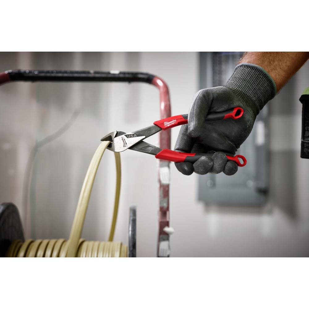 Milwaukee® MT556 Plier, 7 in Nominal, Steel Jaw, 6.5 in OAL, Flush Cut