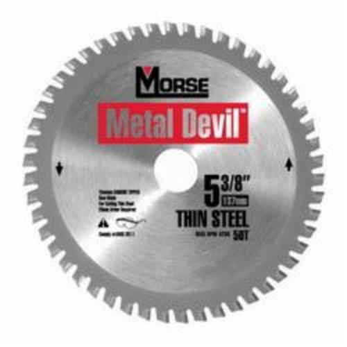 M.K. Morse® Metal Devil NXT™ CSM960SSC Metal Devil NXT™ Circular Saw Blade, 9 in Dia, 1 in Arbor, Hardened Steel Blade, 60 Teeth