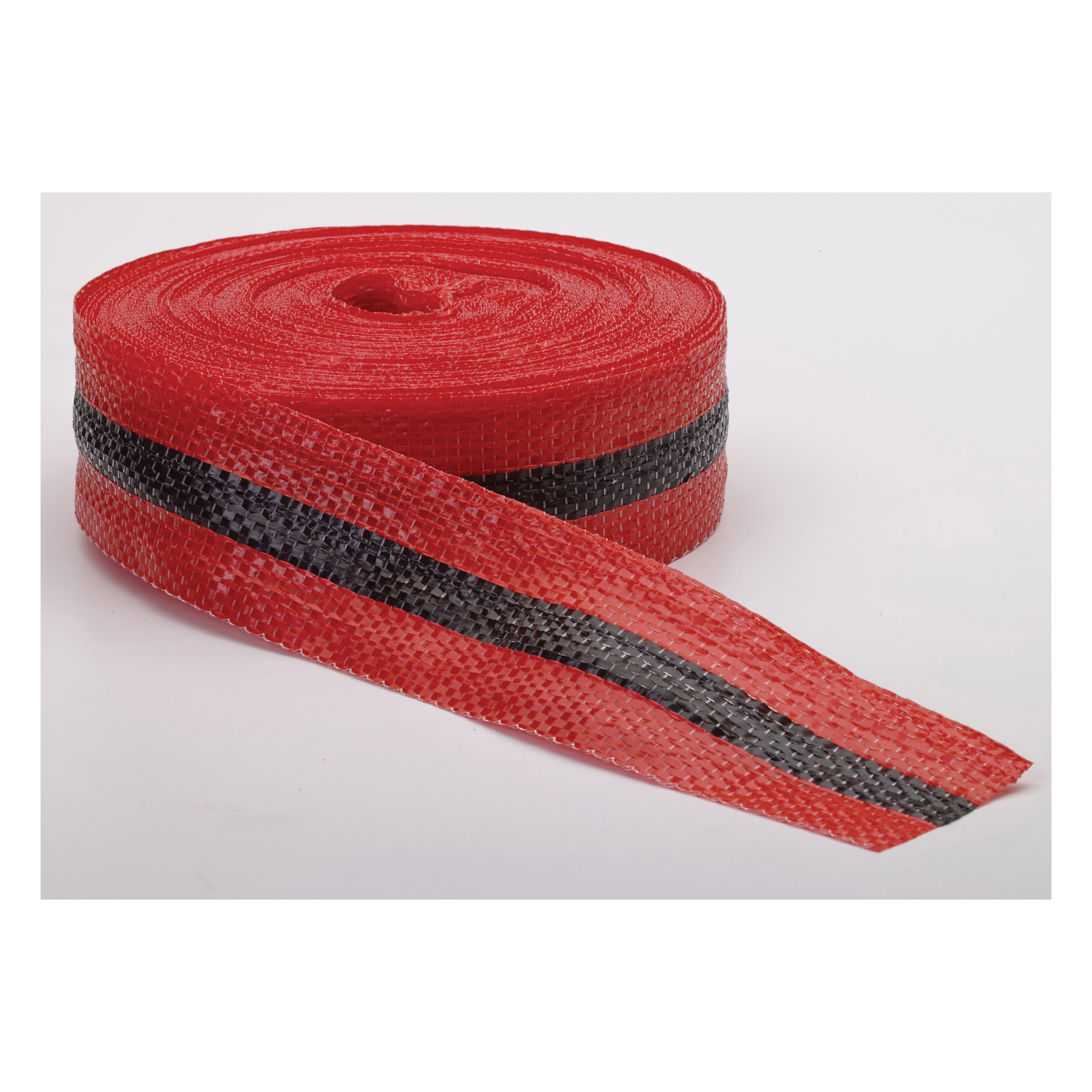 Mutual 17780-79091-2000 Barricade Tape, Black on Red, 2 in W x 50 yd L, Woven