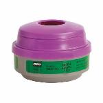 North® by Honeywell 7584P100L Combination Cartridge, For Use With 5400, 5500, 7600 and 7700 Series Respirators, P100 Filter Class, 0.999 Filter Efficiency, Threaded Connection, Resists: Aerosols By Removing Dusts, Fumes, Fibers, Mists and other Particles
