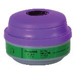 North® by Honeywell 7584P100L Combination Cartridge, For Use With 5400, 5500, 7600 and 7700 Series Respirators, P100 Filter Class, 0.999 Filter Efficiency, Threaded Connection, Resists: Aerosols By Removing Dusts, Fumes, Fibers, Mists and other Particles