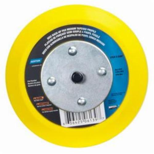 Norton® 63642506139 Medium Density Tapered Backup Pad, 5 in Dia Pad, PSA Attachment