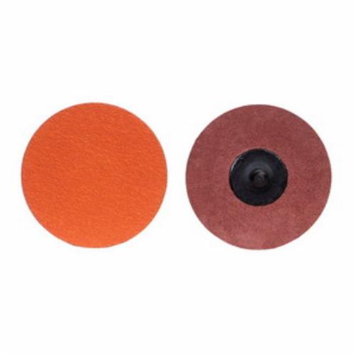 Norton® Blaze® 66261162330 R980P Heavy Duty Coated Abrasive Quick-Change Disc, 3 in Dia, 50 Grit, Coarse Grade, Ceramic Alumina Abrasive, Type TR (Type III) Attachment
