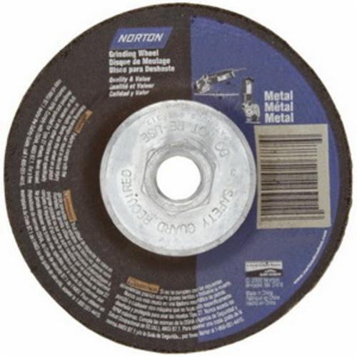 Norton® 66252819559 Depressed Center Wheel, 4-1/2 in Dia x 1/4 in THK, Aluminum Oxide Abrasive