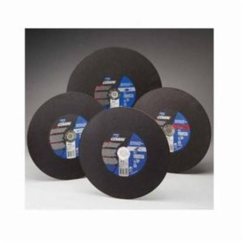 Norton® Gemini® Concrete 66252837842 Type 01 High Speed Reinforced Straight Cut-Off Wheel, 14 in Dia x 1/8 in THK, 1 in Center Hole, 24 Grit, Silicon Carbide Abrasive